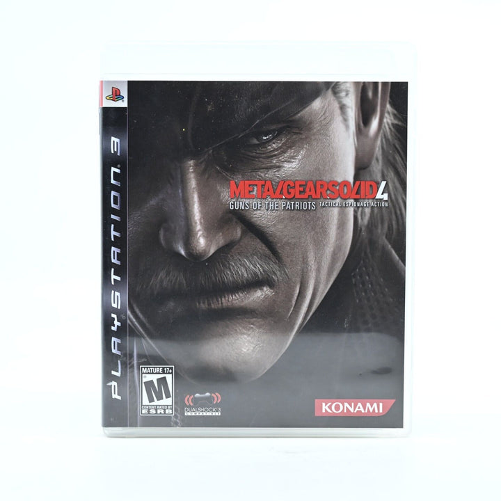 Metal Gear Solid 4: Guns of the Patriots - Sony Playstation 3 /PS3 Game + Manual