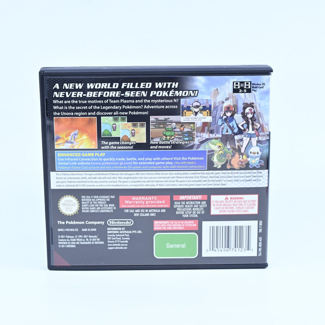 Pokemon Black - Nintendo DS Game - AUS PAL + Manual - FREE POST!