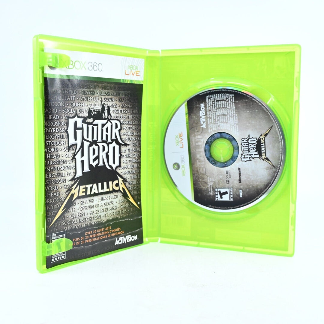 Guitar Hero: Metallica - Xbox 360 Game + Manual NTSC NEAR MINT DISC! REGION FREE