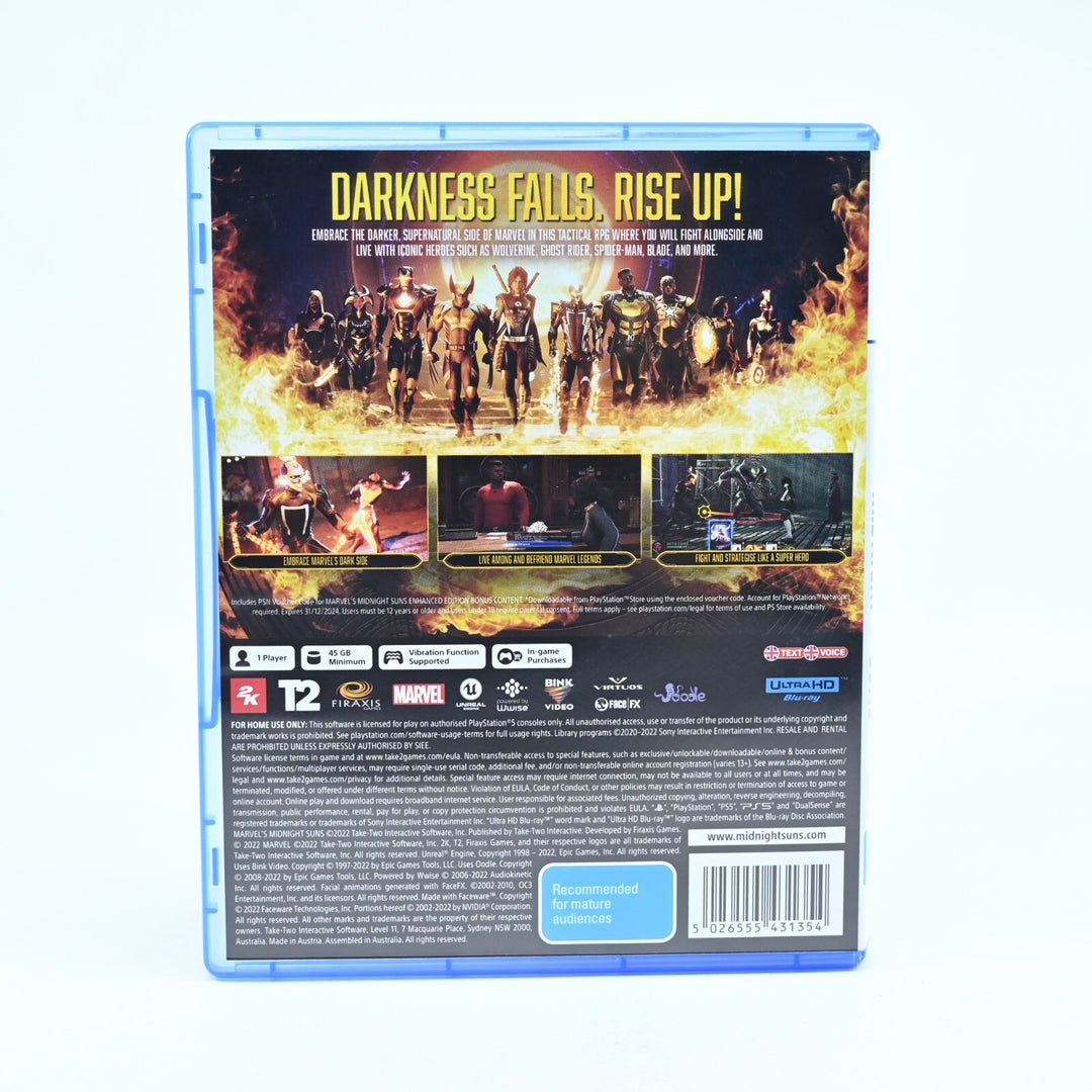Marvel Midnight Suns Enhanced Edition - Sony Playstation 5 / PS5 Game MINT DISC!