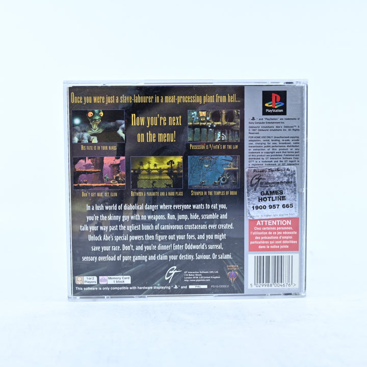 Oddworld: Abe's Oddysee - Sony Playstation 1 / PS1 Game + Manual - PAL