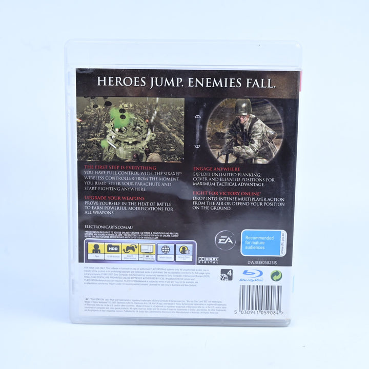 Medal of Honor Airborne - Sony Playstation 3 / PS3 Game + Manual - MINT DISC!