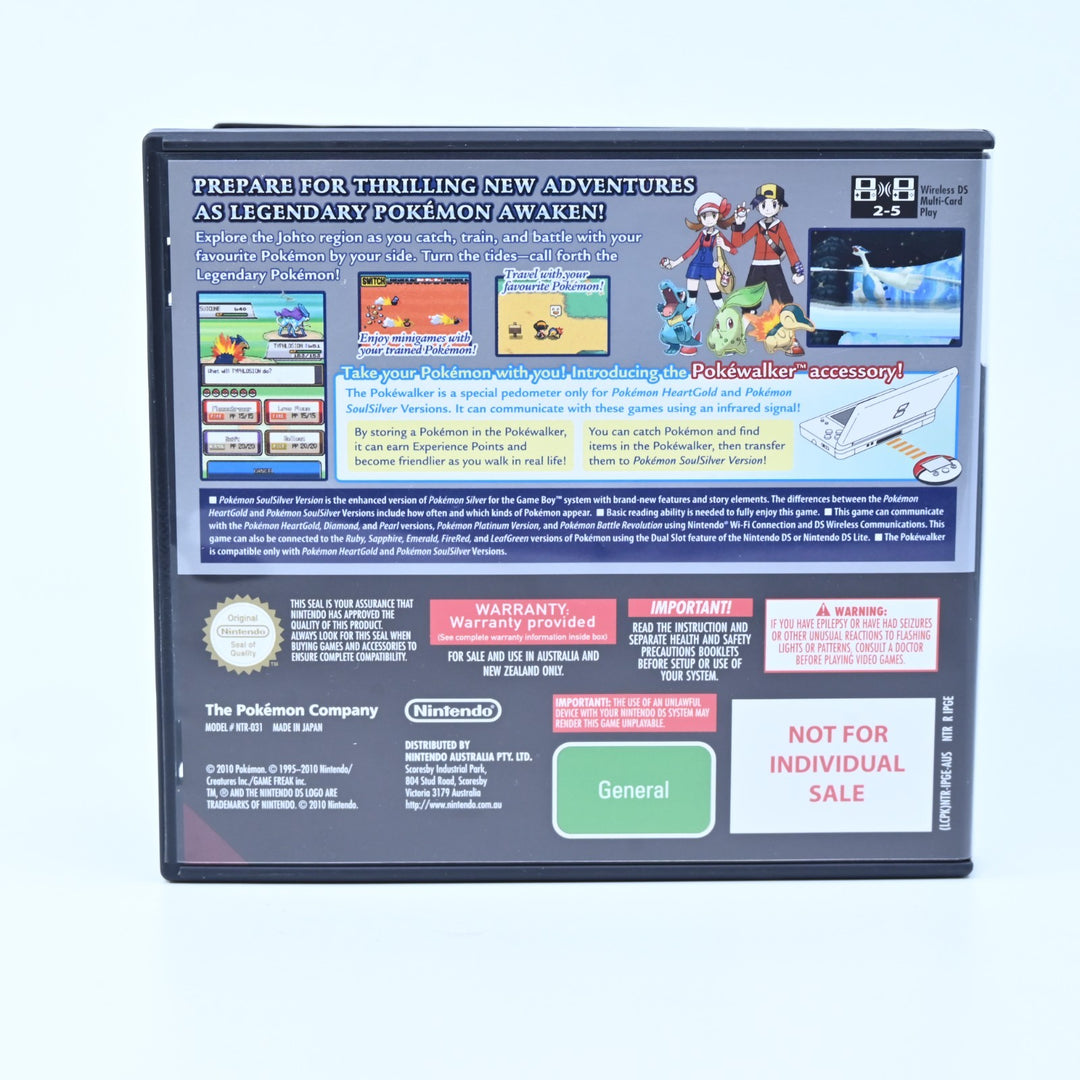 Pokemon SoulSilver Boxed + PokeWalker - Nintendo DS Game + Manual - Soul Silver!