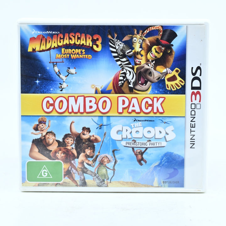 Madagascar 3 & The Croods Prehistoric Party! Combo Pack - Nintendo 3DS Game
