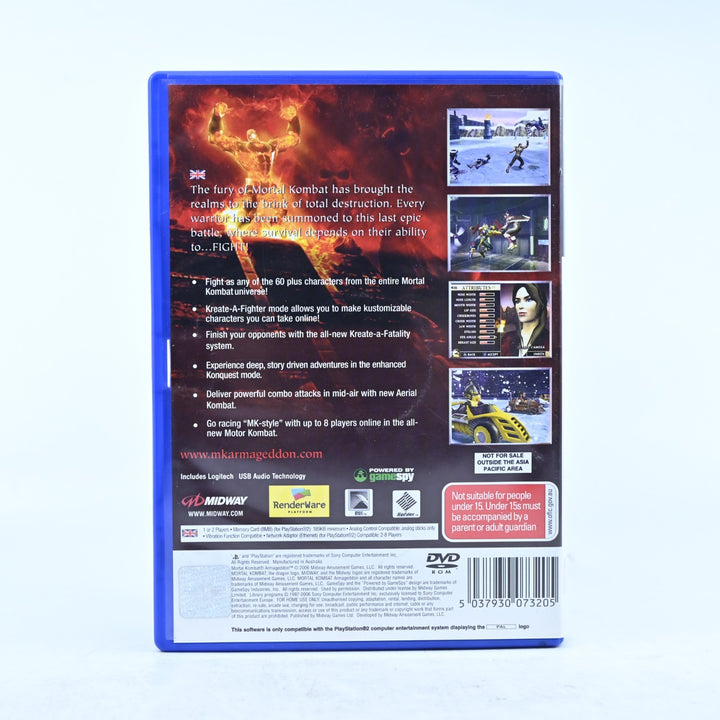 Mortal Kombat Armageddon - Sony Playstation 2 / PS2 Game + Manual - PAL