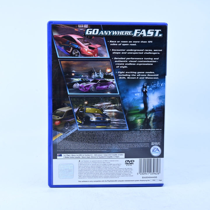 Need for Speed: Underground 2 - Sony Playstation 2 / PS2 Game + Manual - PAL