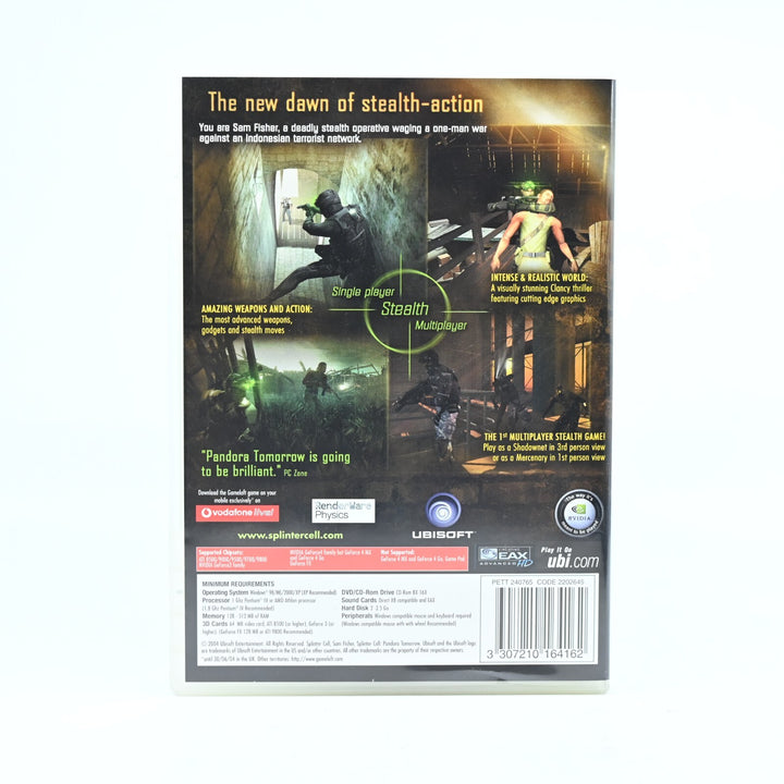 Splinter Cell: Pandora Tomorrow - Boxed PC Game - PC / Other - Games