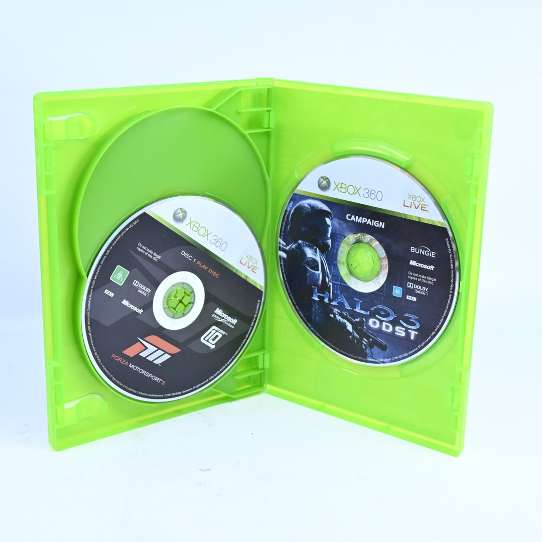 Forza Motorsport 3 + Halo 3 ODST Double Pack - Xbox 360 Game - No Manual - PAL