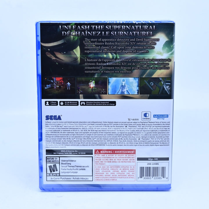 SEALED! RAIDOU Remastered: The Mystery of the Soulless Army - PS5 Game