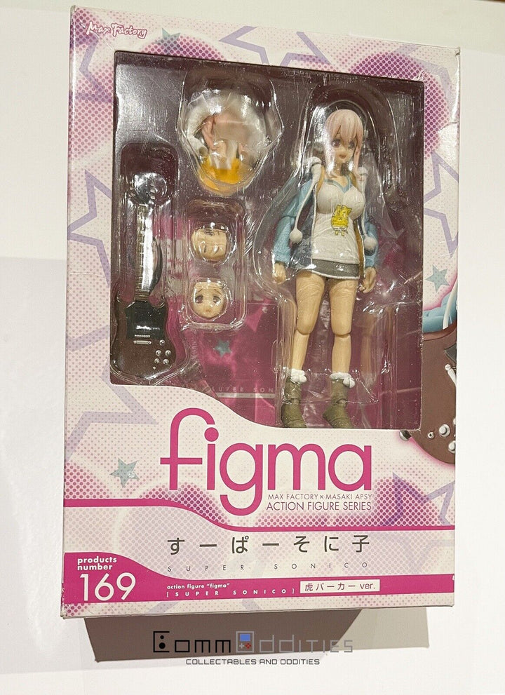 Figma Super Sonico Tiger Hoodie ver Anime Figure 169 Max Factory Japan Import