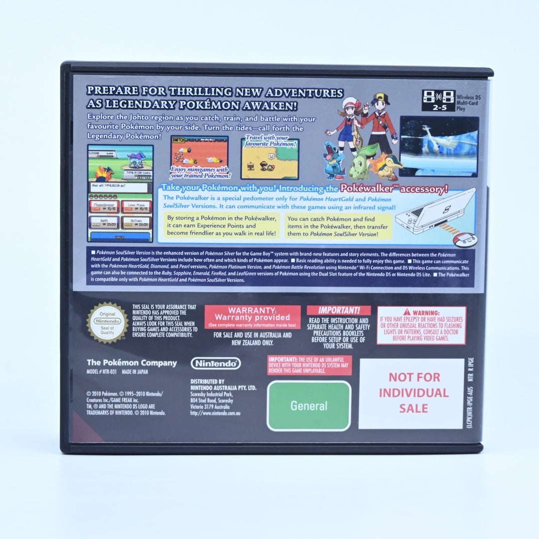 Pokemon SoulSilver - Nintendo DS Game - AUS PAL + Manual - Soul Silver