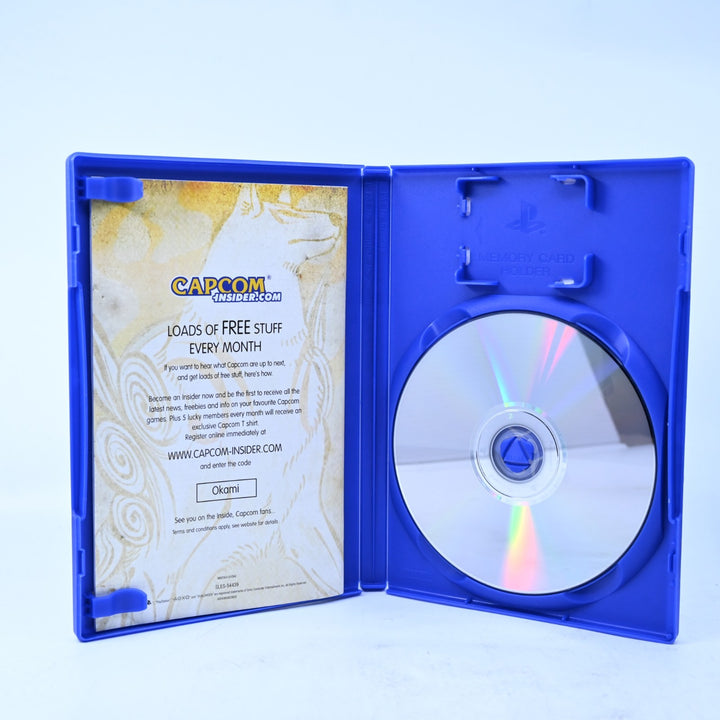 Okami - Sony Playstation 2 / PS2 Game + Manual - PAL - MINT DISC!
