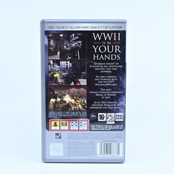 Medal of Honor: Heroes 2 - Sony PSP Game + Manual - PAL - FREE POST!