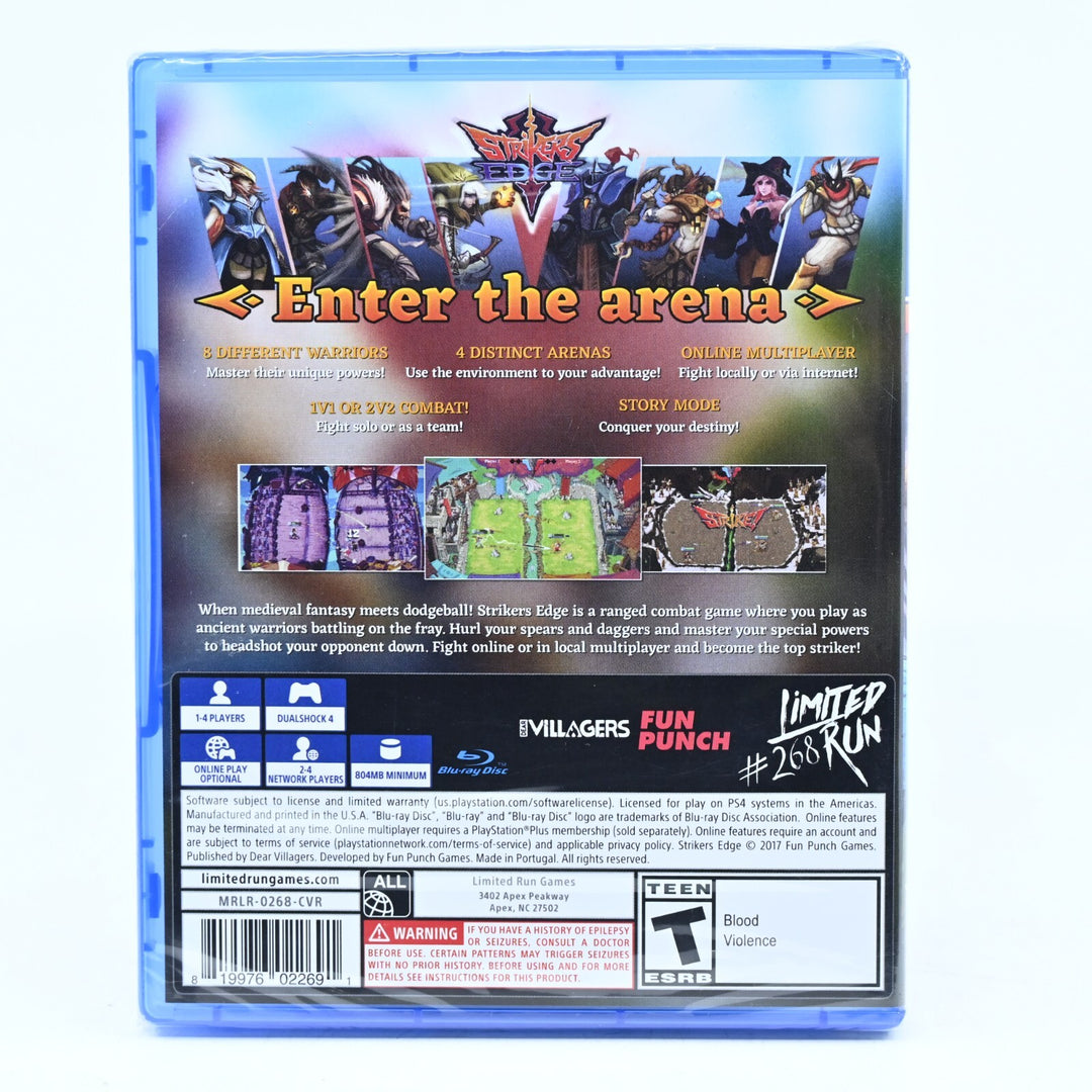 SEALED! Strikers Edge - LR-P158 - Sony Playstation 4 / PS4 Game - FREE POST!