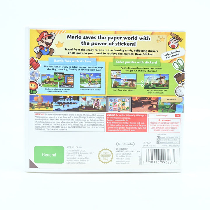 Paper Mario Sticker Star - Nintendo 3DS Game - PAL - FREE POST!