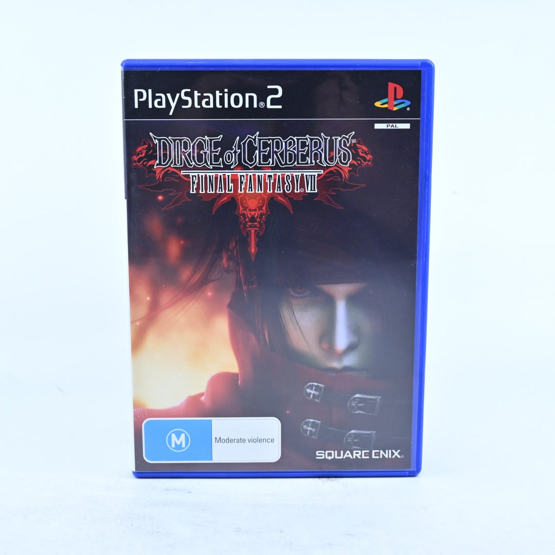 Dirge of Cerberus: Final Fantasy VII 7 - Sony Playstation 2 / PS2 Game + Manual