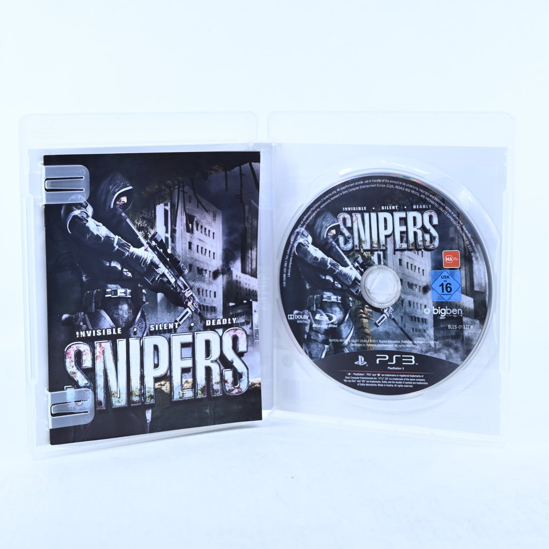 Snipers: Invisible Silent Deadly - Sony Playstation 3 / PS3 Game + Manual