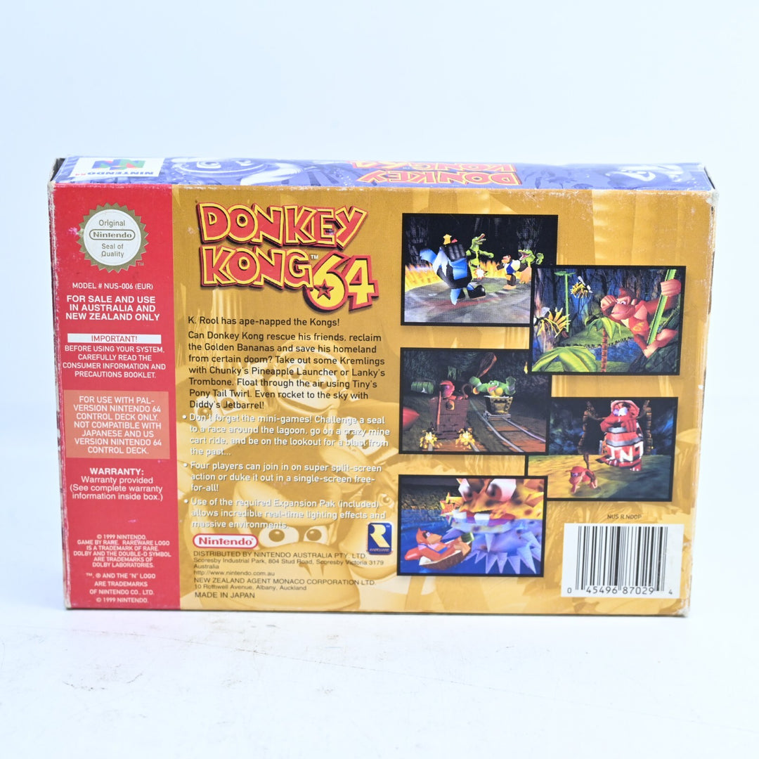Donkey Kong 64 - N64 / Nintendo 64 Boxed Game - PAL - FREE POST!