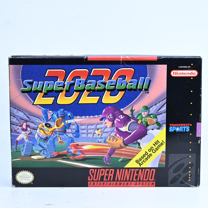 Super Baseball 2020 - Super Nintendo / SNES Boxed Game - NTSC-U/C
