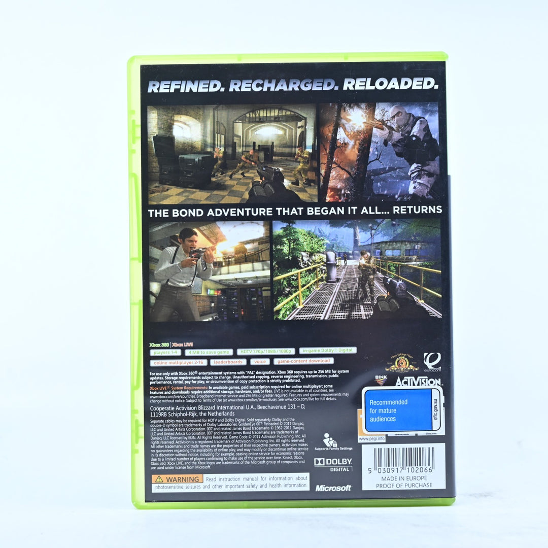 Goldeneye 007 Reloaded - Xbox 360 Game + Manual - PAL - MINT DISC!
