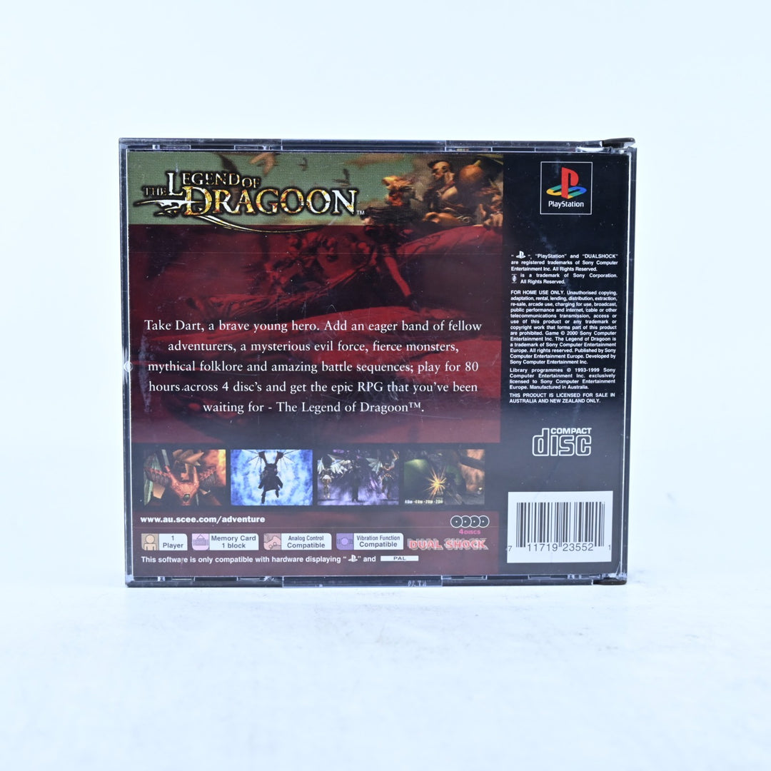 The Legend of Dragoon - Sony Playstation 1 / PS1 Game + Manual - PAL