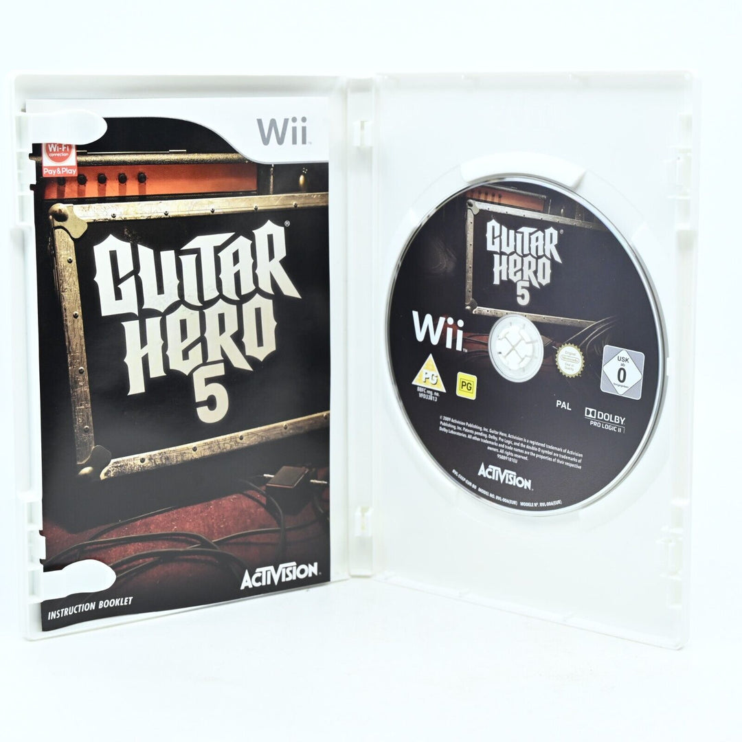 Guitar Hero 5 - Nintendo Wii Game + Manual - PAL - MINT DISC!