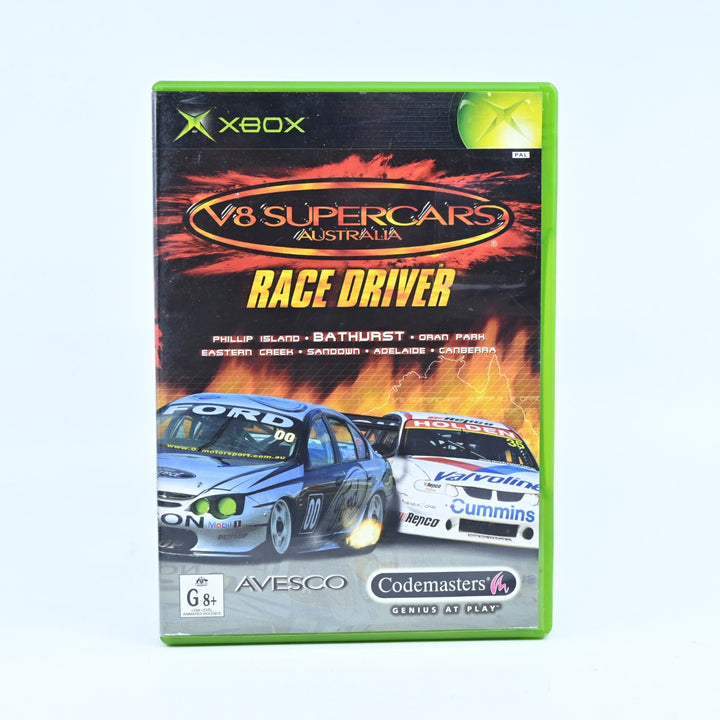 V8 Supercars Australia Race Driver - Original Xbox Game + Manual - PAL