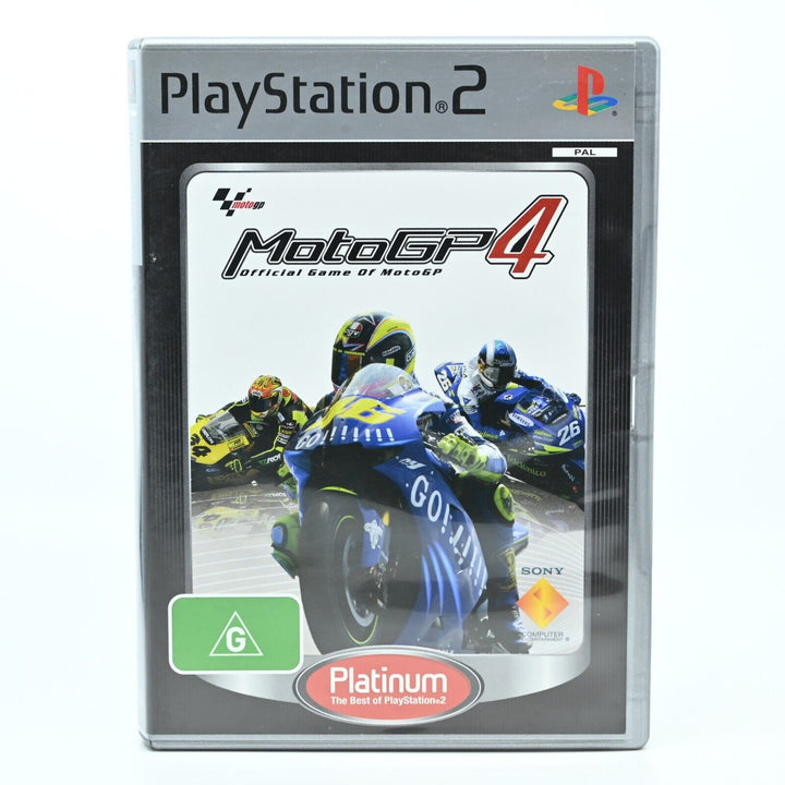 Moto GP 4 MotoGP4 - Sony Playstation 2 / PS2 Game + Manual - PAL - MINT DISC!