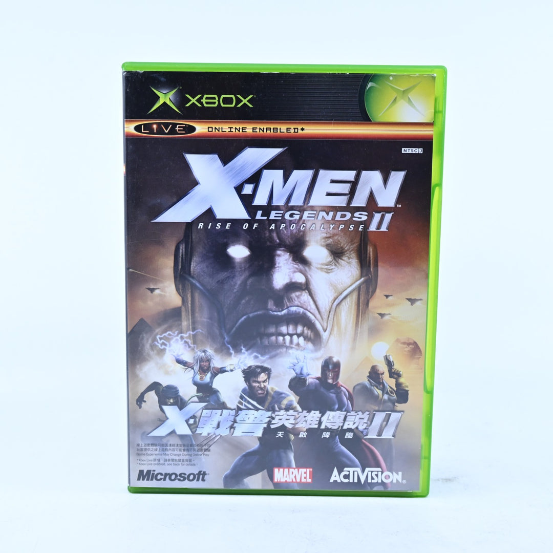 X-Men Legends II: Rise of Apocalypse - Original Xbox Game + Manual -CHINESE ONLY