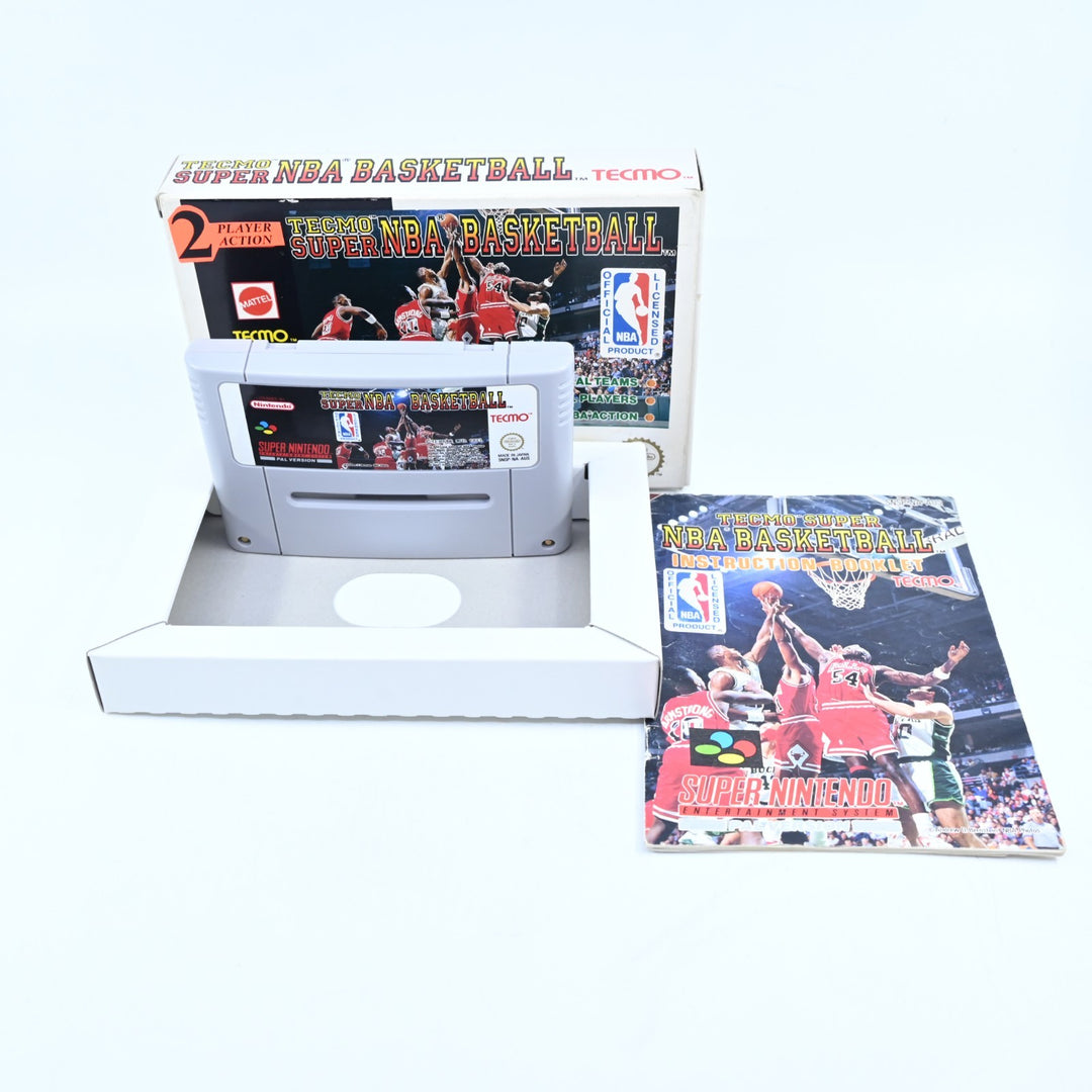 Tecmo Super NBA Basketball - Super Nintendo / SNES Boxed Game - PAL - FREE POST!
