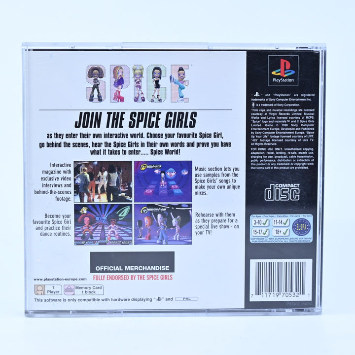 Spice World - Sony Playstation 1 / PS1 Game + Manual - PAL - MINT DISC!