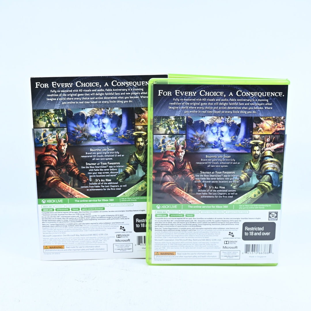 Fable Anniversary - Xbox 360 Game + Cover Slip - AUS PAL - MINT DISC!