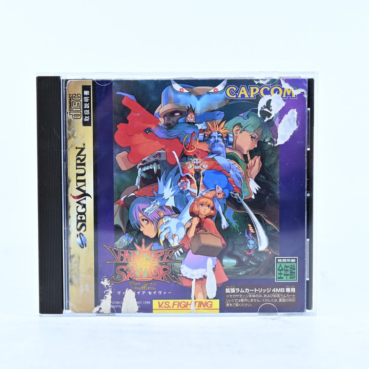 Vampire Savior: The Lord of Vampire - Sega Saturn Game + Manual - NTSC-J