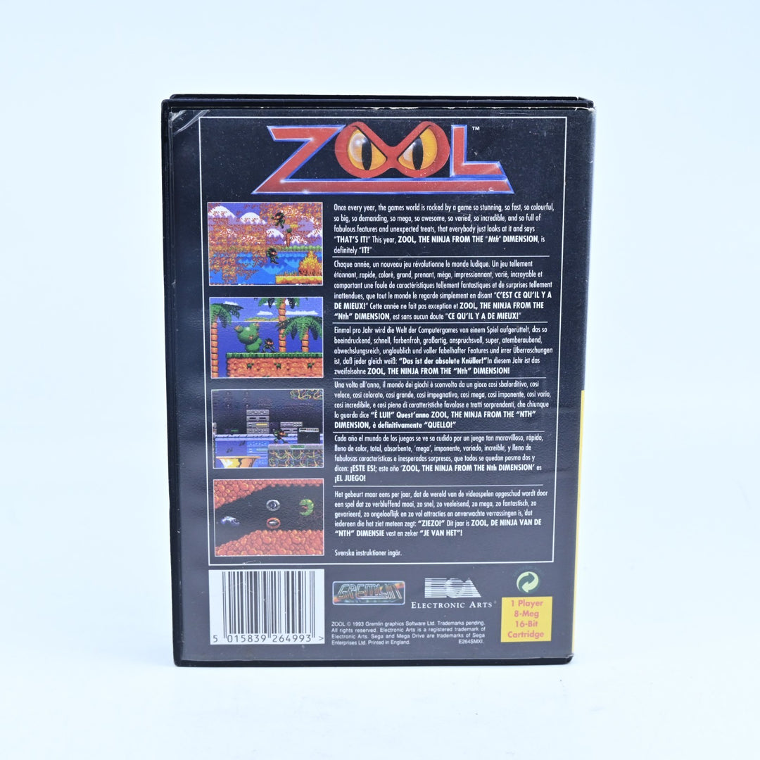 Zool: Ninja Of The "Nth" Dimension - Sega Mega Drive Game + Manual - PAL