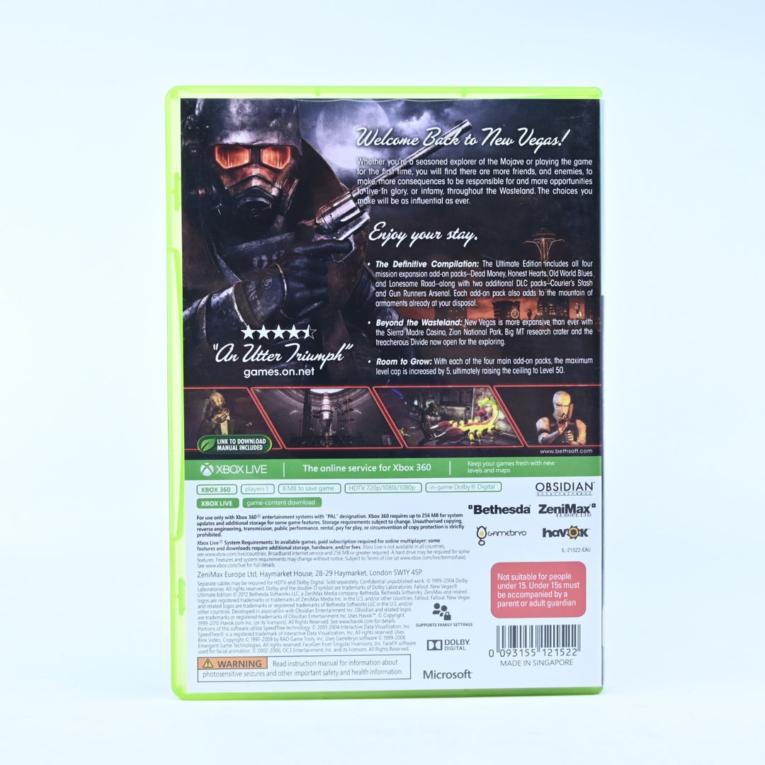 Fallout: New Vegas - Ultimate Edition - Xbox 360 Game + Manual - MINT DISC!