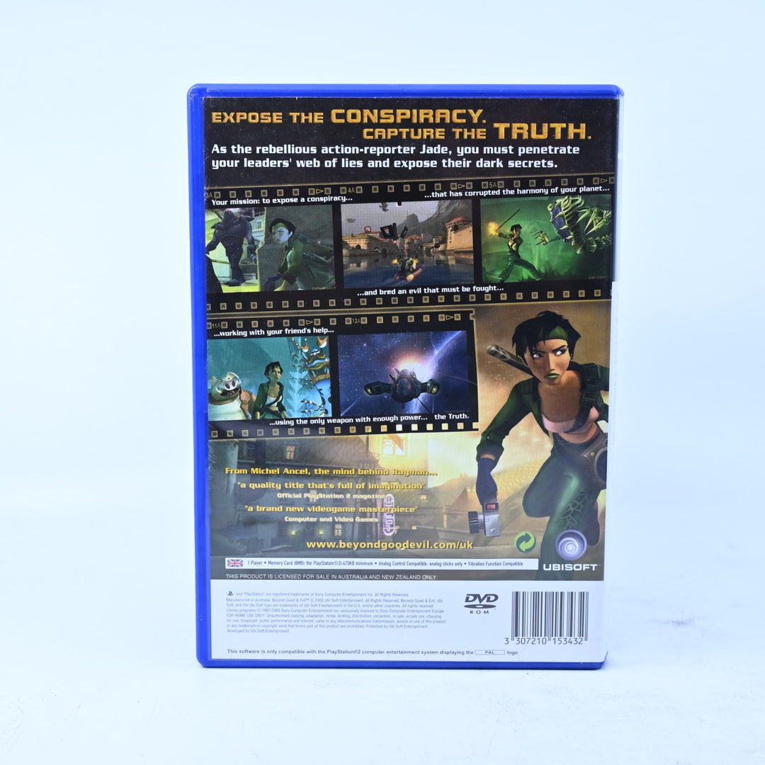 Beyond Good &amp; Evil - Sony Playstation 2 / PS2 Game + Manual - PAL - MINT DISC!