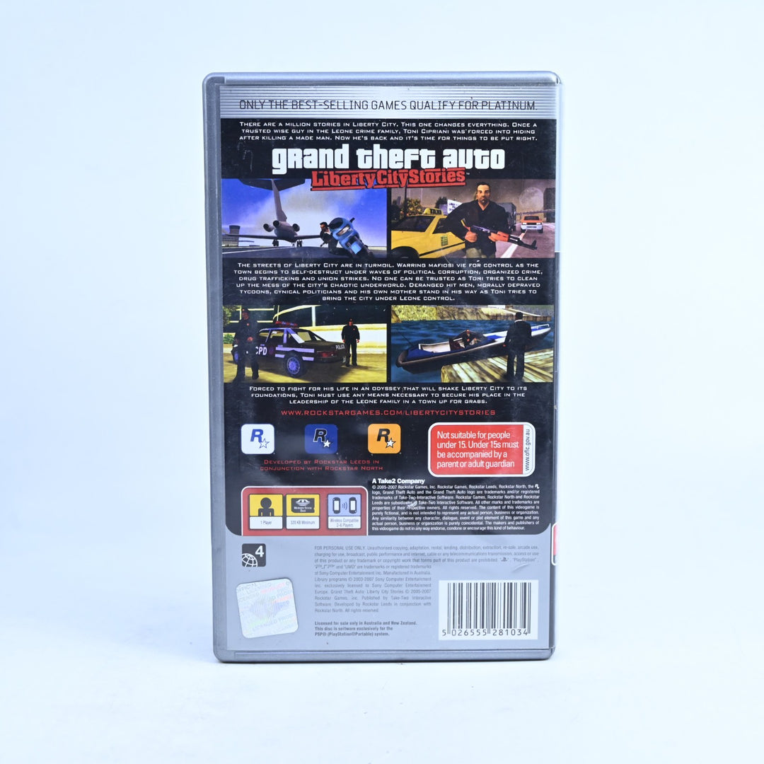Grand Theft Auto: Liberty City Stories - Sony PSP Game + Manual - No Map