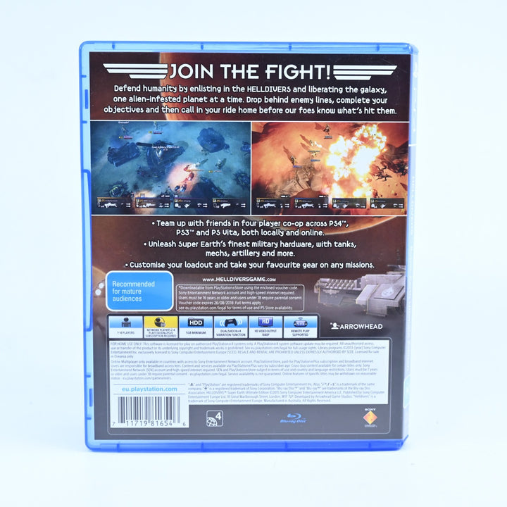 Helldivers: Super-Earth Ultimate Edition - Sony Playstation 4 / PS4 Game