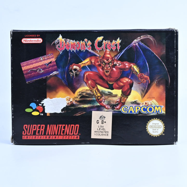 Demon's Crest - Super Nintendo / SNES Boxed Game - No Manual - PAL - FREE POST!