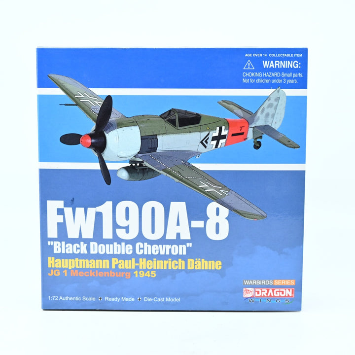 Dragon Wings 1:72  Fw190A-8 "Black Double Chevron" 50094 - Die Cast Plane