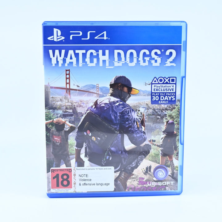 Watch Dogs 2 - Sony Playstation 4 / PS4 Game - MINT DISC!