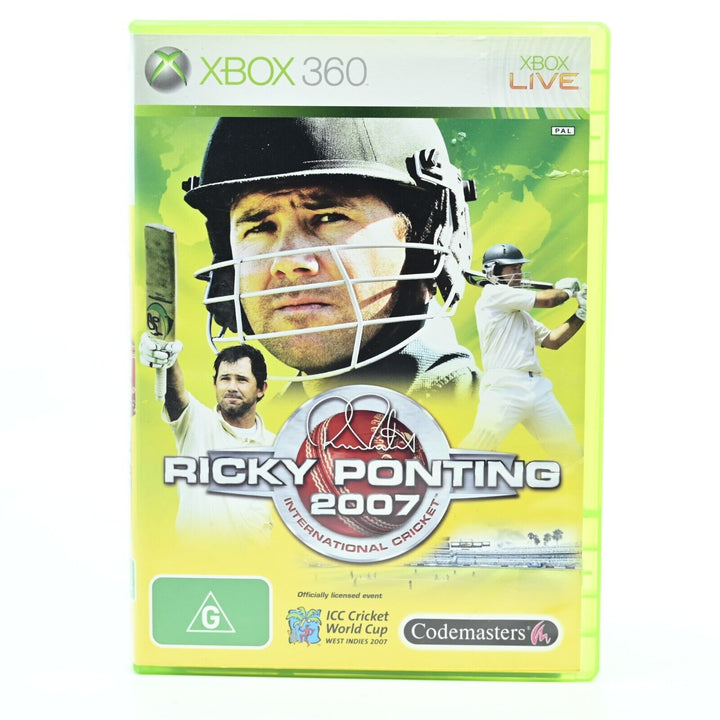 Ricky Ponting 2007 International Cricket - Xbox 360 Game + Manual - PAL