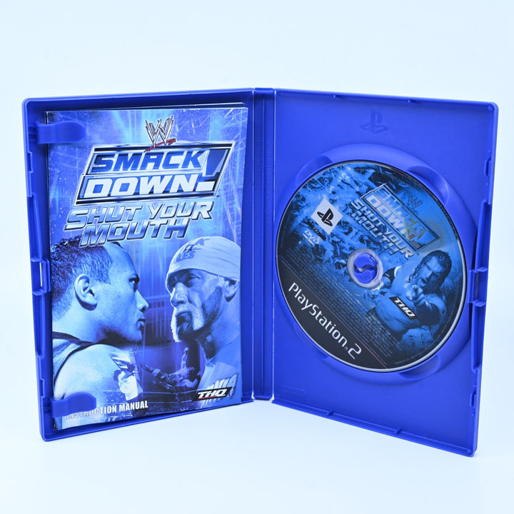 WWE SmackDown: Shut Your Mouth - Sony Playstation 2 / PS2 Game + Manual - PAL