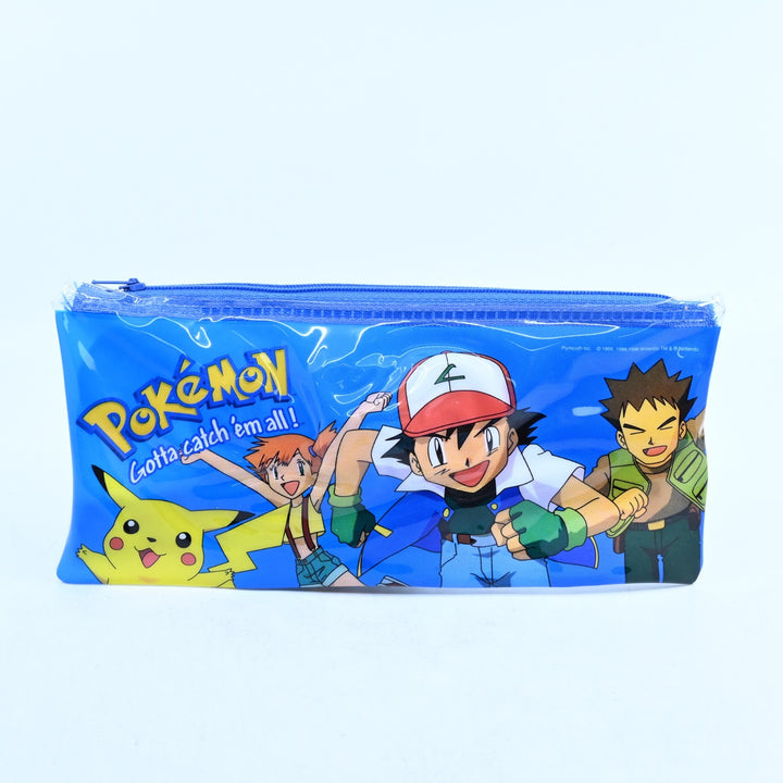 Vintage Pokemon Pencil Case - Blue - 1998 - Anime Toy Collectable