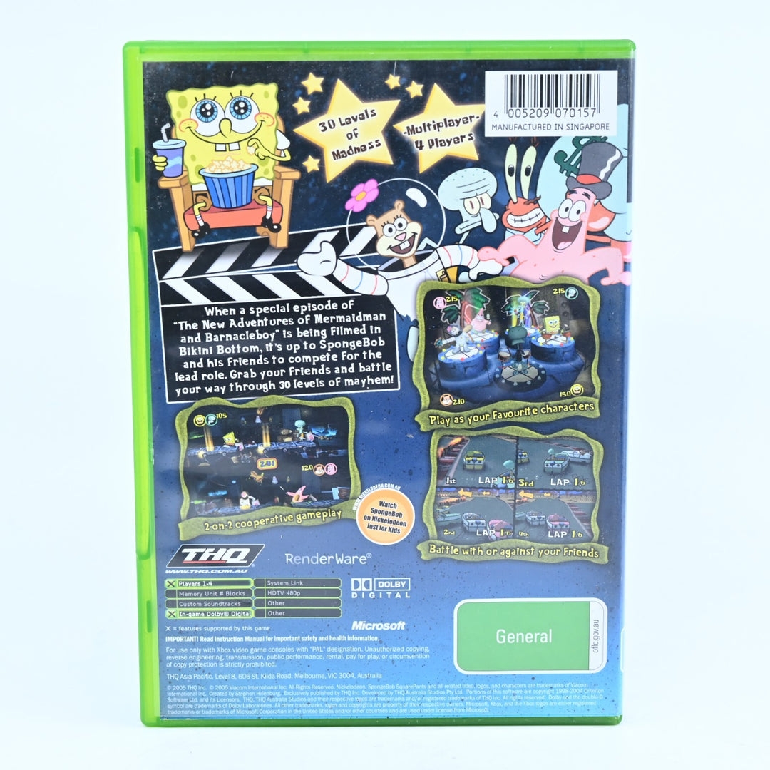 SpongeBob SquarePants: Lights, Camera, Pants! - Original Xbox Game + Manual
