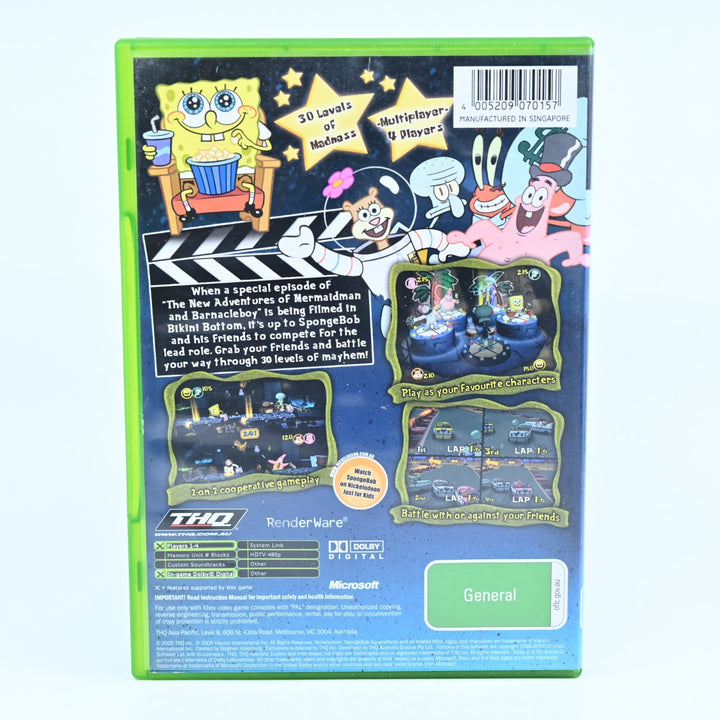 SpongeBob SquarePants: Lights, Camera, Pants! - Original Xbox Game + Manual