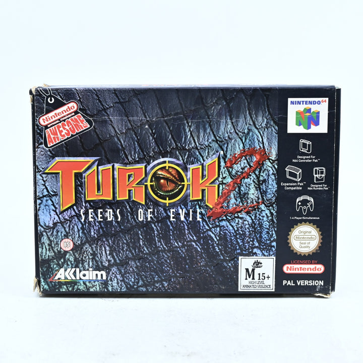 Turok 2: Seeds of Evil - N64 / Nintendo 64 Boxed Game - PAL - FREE POST!