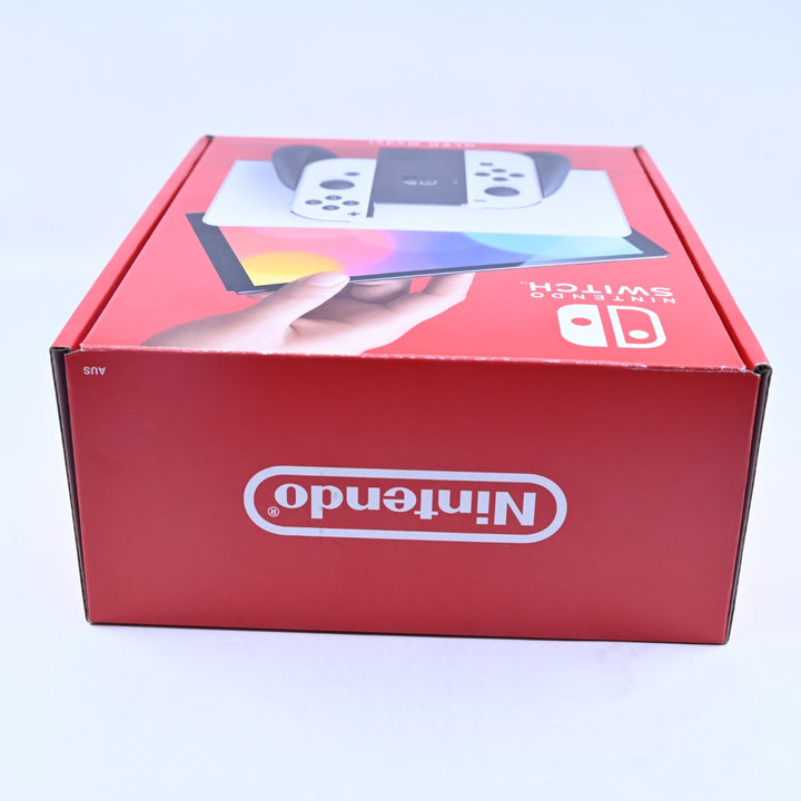 White - Nintendo Switch OLED Boxed Console - HEG-001 - FREE POST!