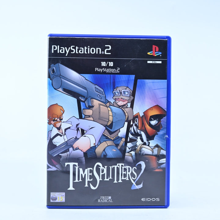 TimeSplitters 2 - Sony Playstation 2 / PS2 Game + Manual - PAL - MINT DISC!