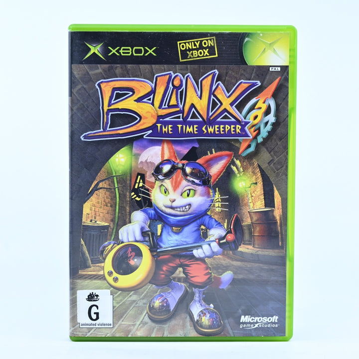 Blinx The Time Sweeper - Original Xbox Game + Manual - PAL - MINT DISC!